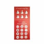 ⁦מכשיר לעוגיות וקרם + 6 צנטרים + 12 דיסקיות פלסטיק בקופסא⁩ – תמונה ⁦3⁩