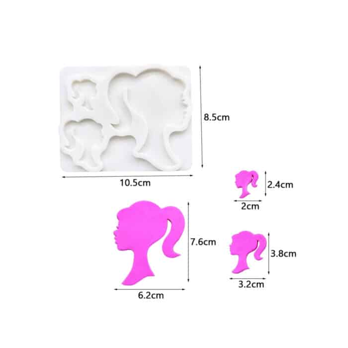 ⁦סיליקון בארבי עם צמה פרופיל⁩ – תמונה ⁦2⁩