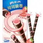 גליליות תות אוראו 50 גר OREO COCOA CRISP ROLL STRAWBERRY SHAKE