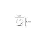 חותכן לב נטוי 5*4.5 ס"מ BAKERS