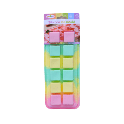 תבנית סילקון צבעונית 12 ריבועים