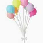 טופר לעוגה 5 בלונים 2.2 ס"מ