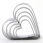 ⁦סט 5 חותכני לב מתכת בלעדי!⁩ – תמונה ⁦2⁩