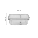 סט קופסאת זכוכית מחולקת 980 מ"ל מסדרת Grab&Go