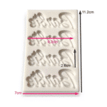 תבנית סילקון 4 שקעים לוגו בארבי