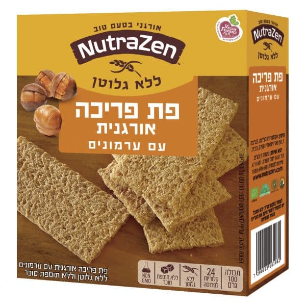 פת פריכה אורגנית ערמונים ללא גלוטן – תמונה 1