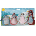 4 חותכני איש שלג 6.5-9.5 ס"מ