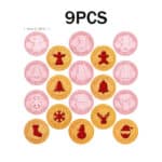 סט חותכני קריסמס עם 9 טקסטורות שונות