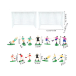 שחקני כדורגל+שערים - קישוט לעוגה