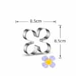 חותכן פרח גדול מעוגל L 10*10 ס"מ