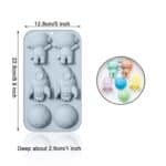 תבנית סילקון חלל 6 שקעים בלעדי!