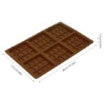 תבנית סילקון 6 ברים כל שקע: 8*8*1 ס"מ