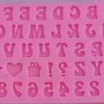 תבנית סילקון אותיות פונט מאיה ג-1 סמ