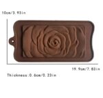 תבנית סילקון בר שקולד שושנה שקע פנימי 7.5*15 ס"מ