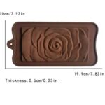 תבנית סילקון בר שקולד שושנה שקע פנימי 7.5*15 ס"מ