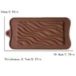 תבנית סילקון בר שקולד פסים שקע פנימי 7.5*15 ס"מ