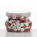 צנצנת פלסטי לקינוחים ק-8.5 ג-6 סמ (250 מל)