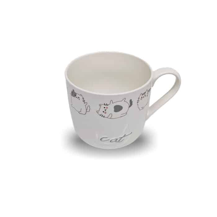 ⁦מאג קרמיקה זוג כלב וחתול זהב 480 מ"ל⁩ – תמונה ⁦3⁩