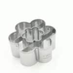 זוג חותכני פרח כפול חור פרח 6 ס"מ