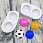 תבנית סילקון כדורגל כדורסל קוטר 2.5 ס"מ בלעדי!!