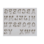 תבנית סילקון אותיות מצויירות דגם 3 12.5*10.5 ס"מ בלעדי!