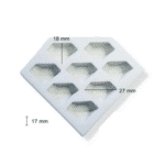 תבנית סילקון יהלומים כל שקע 1.5*3*2 ס"מ בלעדי!