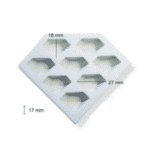 ⁦תבנית סילקון יהלומים כל שקע 1.5*3*2 ס"מ בלעדי!⁩ – תמונה ⁦3⁩