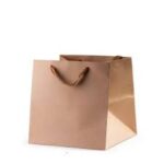 שקית נייר קשיחה חום לעוגה 30*30*30 ס"מ