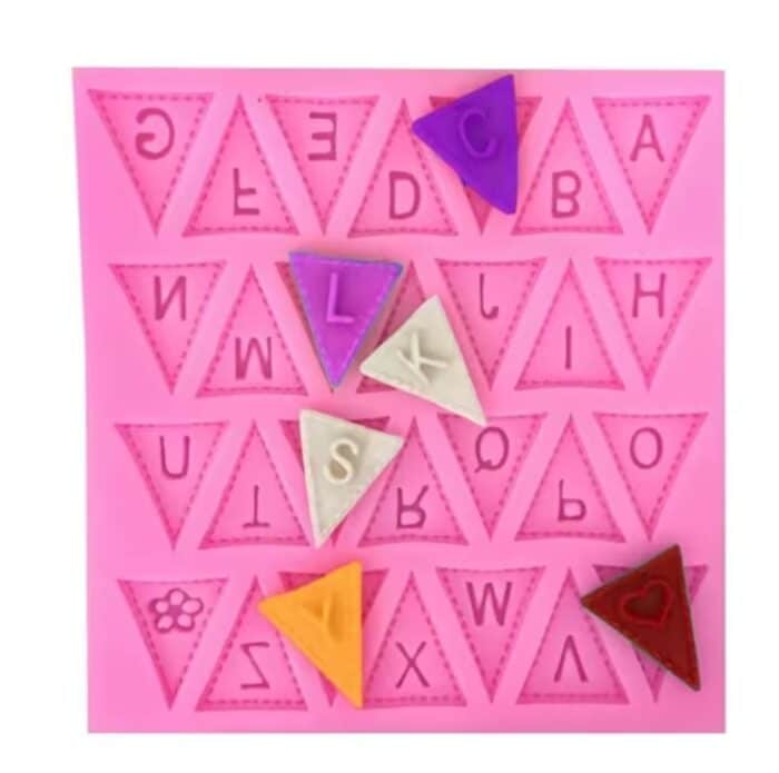 ⁦תבנית סילקון אותיות דגלונים בלעדי!!⁩ – תמונה ⁦4⁩