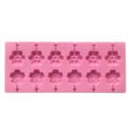 תבנית סילקון סוכריות פרחים על מקל עם מכסה 11*25 ס"מ בלעדי!