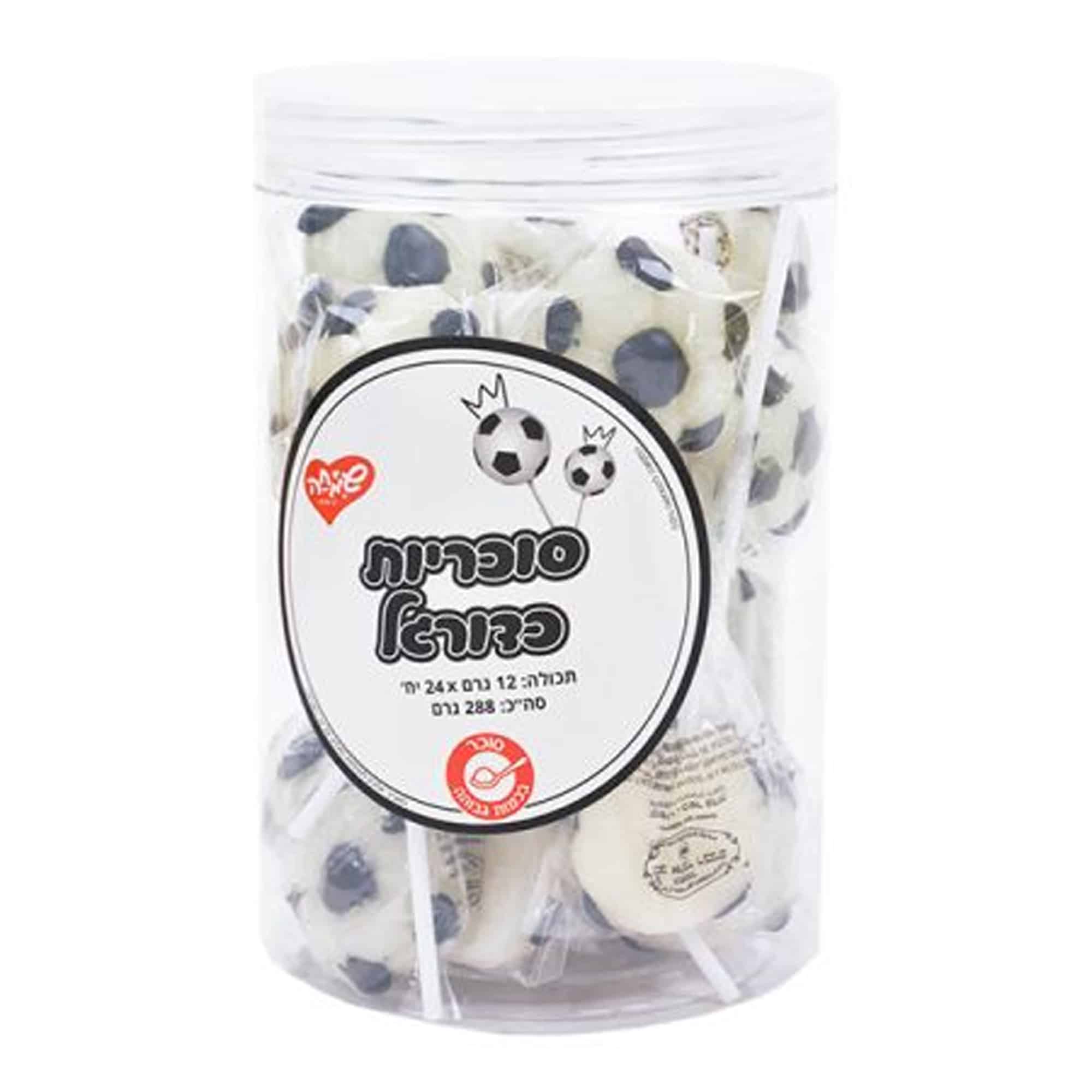 סוכריות מקל כדורגל 12 גרם – תמונה 1