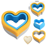 חותכן כפול לב חלק/משונן מסיבי ללחם בלעדי!