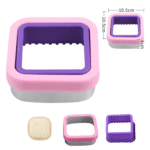 חותכן כפול מרובע חלק/משונן מסיבי ללחם בלעדי!