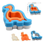 חותכן כפול דינוזאור חלק/משונן מסיבי ללחם בלעדי!