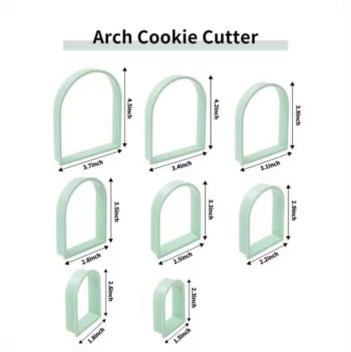 ⁦סט 8 חותכני מסגרת פלסטיק עם מכסה בלעדי!⁩ – תמונה ⁦4⁩