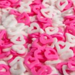 סוכריות לב חלול ורוד לבן 1 ק"ג
