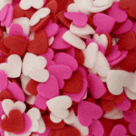 סוכריות לב אדום ורוד לבן 12 ממ 1 ק"ג