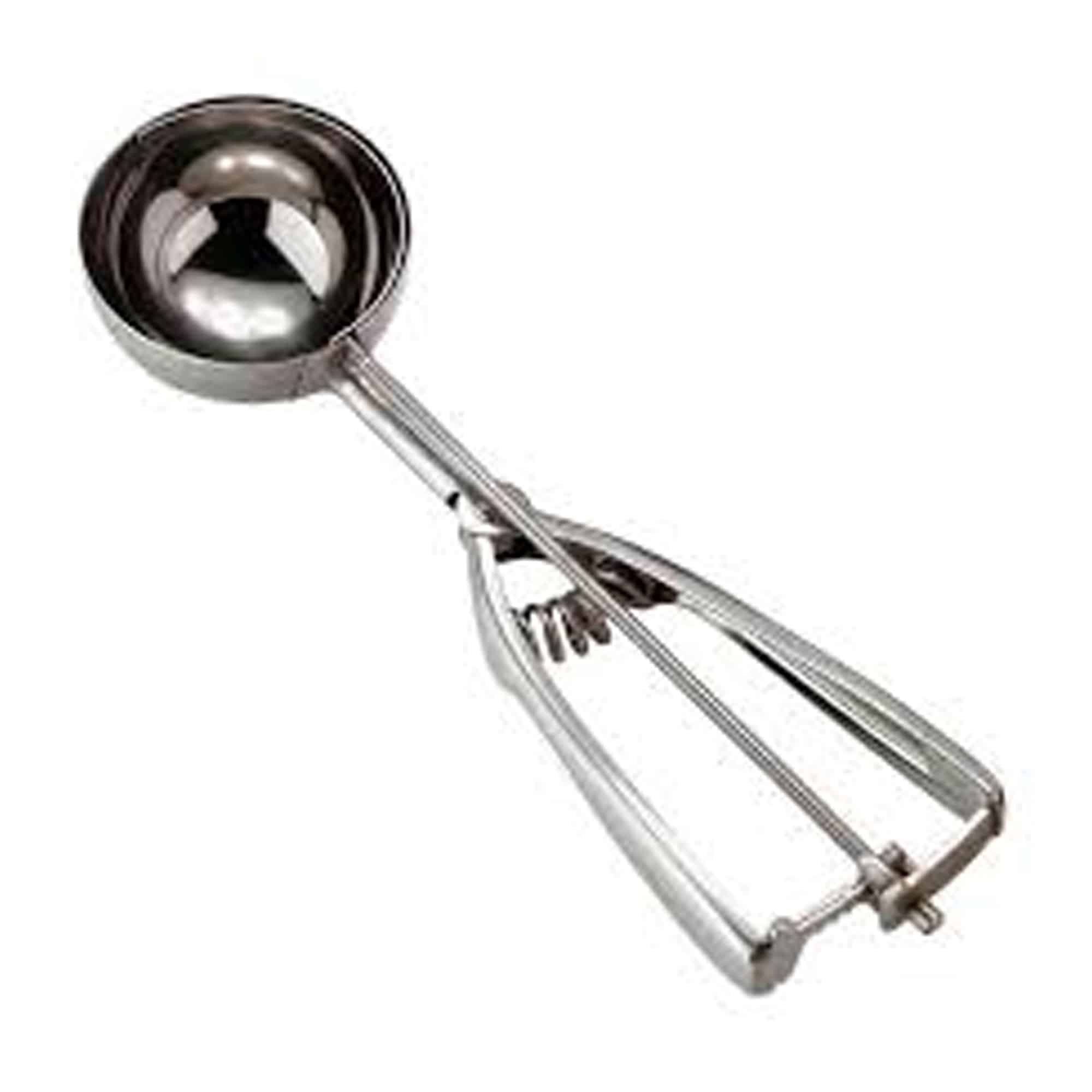 כף גלידה נירוסטה עם קפיץ – תמונה 1