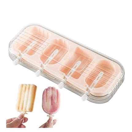 תבנית סילקון ארטיקים עם מכסה סט 4