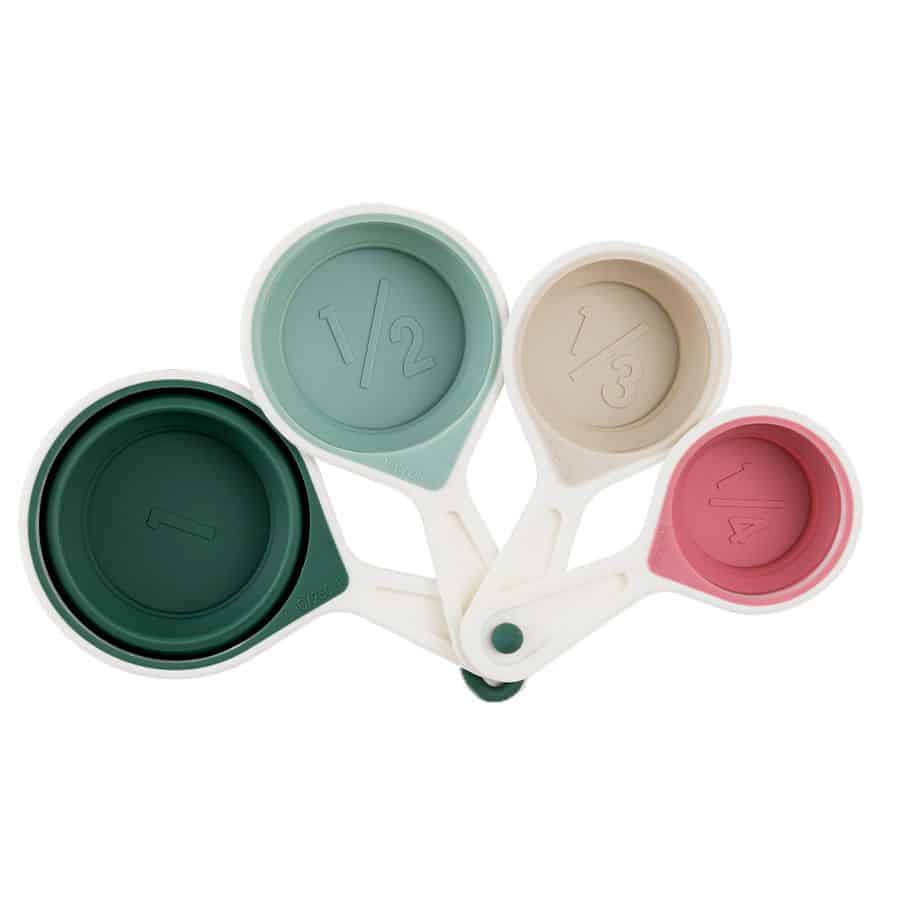 סט 4 כוסות מדידה סילקון BAKE JOY מעורב צבעים – תמונה 1