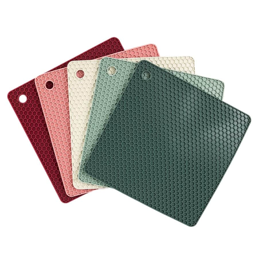 תחתית סילקון מרובעת לסיר חם COOK JOY צבעים מעורבים – תמונה 1