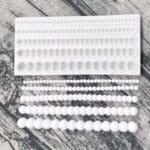 שרשרת פנינים גדלים שונים דגם 1