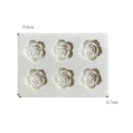 תבנית סילקון 6 פרחים מעורבים יח'