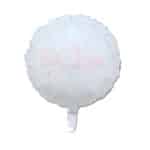 בלון מיילר עיגול לבן 18 - מזל טוב