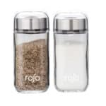 סט מלח/פלפל זכוכית מכסה שקוף ROSO TOOKLS