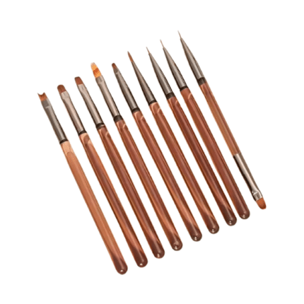 סט 9 מכחולים מהודרים מקצועיים