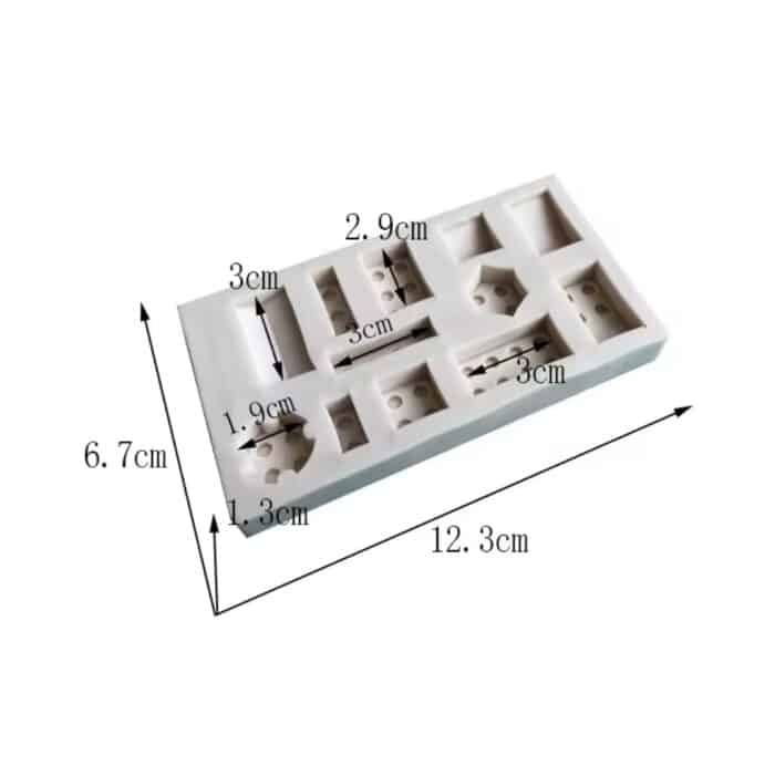 ⁦תבנית סיליקון לגו 12 שקעים בלעדי!⁩ – תמונה ⁦5⁩