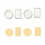 4 חותכני קפיץ לבסקוויטים עם חותמת צורות שונות