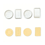 4 חותכני קפיץ לבסקוויטים עם חותמת צורות שונות