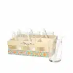 סט 6 כוסות ומגש אפרטיף